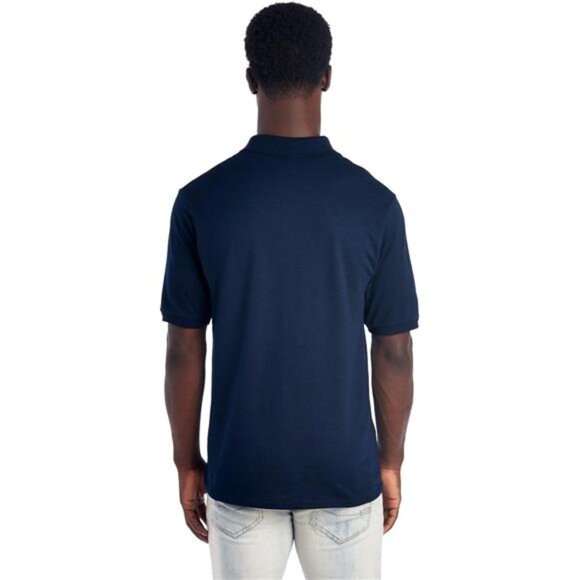 Mens Men's Short Sleeve Polo Shirts, Cotton Blend, Two Button Closure - Picture 8 of 10